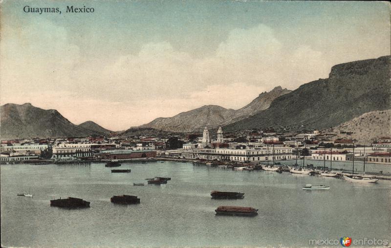 Vista del puerto de Guaymas