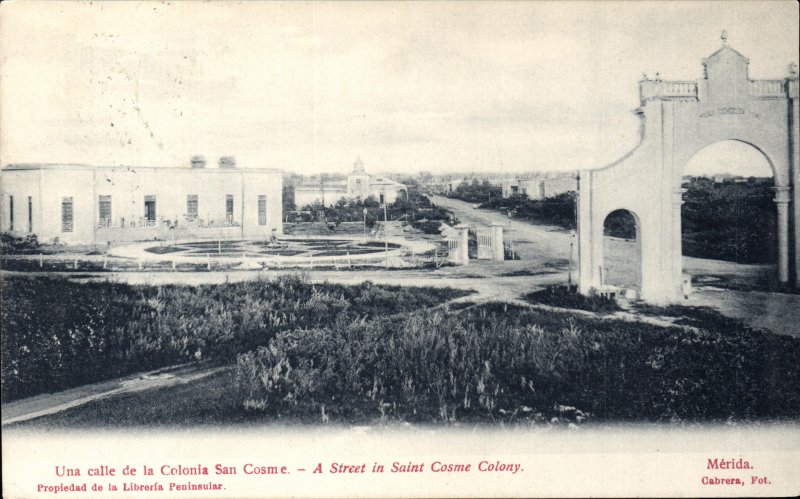 Una calle de la colonia San Cosme