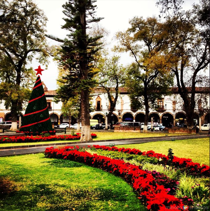 Plaza Vasco de Quiroga en Navidad