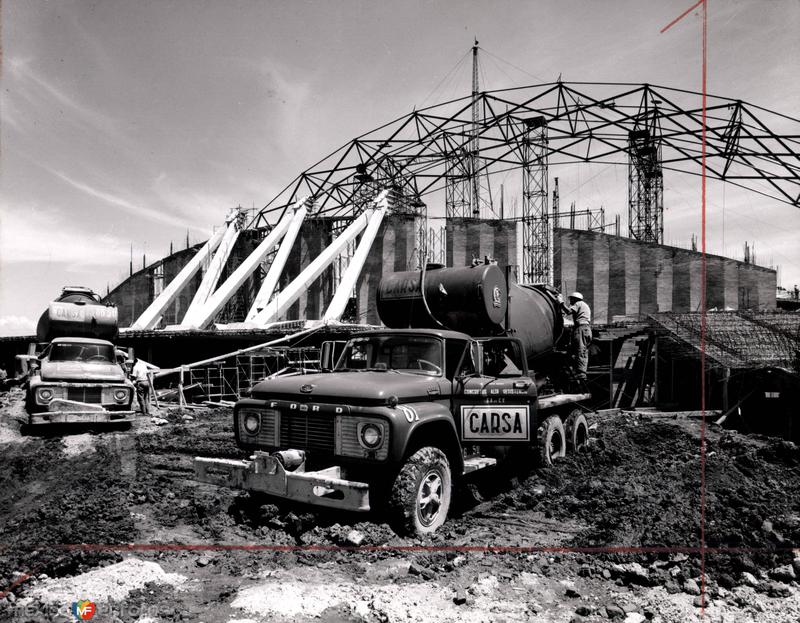 Construcción del Palacio de los Deportes