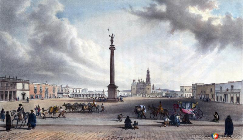 Plaza Principal de Aguascalientes,1836