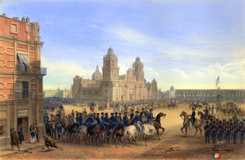 Invasión estadounidense de 1847: Gral. Scott entrando a la Ciudad de México