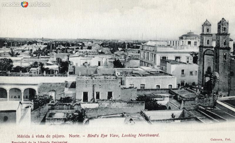 Vista panorámica norte de Mérida