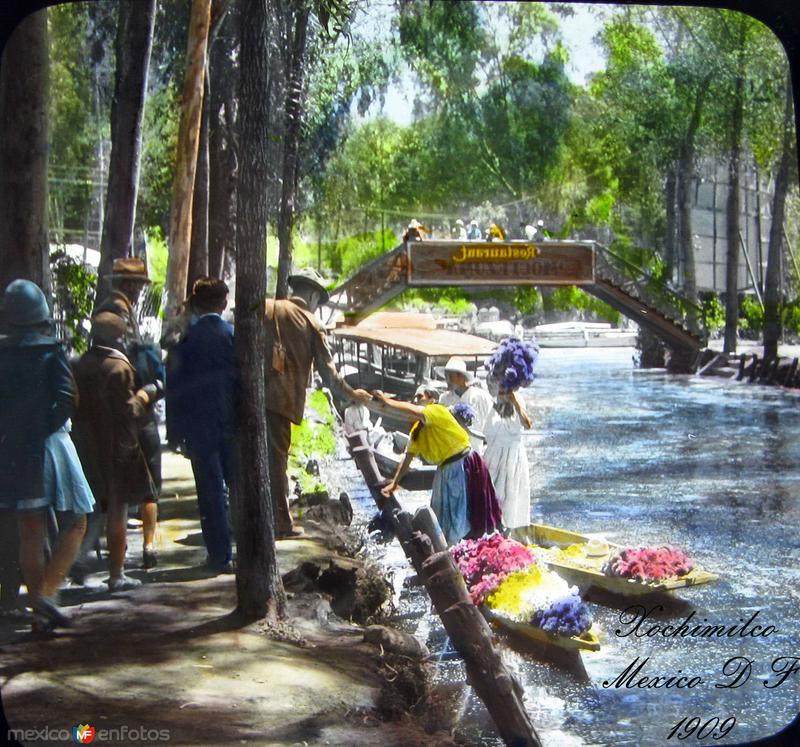 Xochimilco Vendedora de Flores 1920