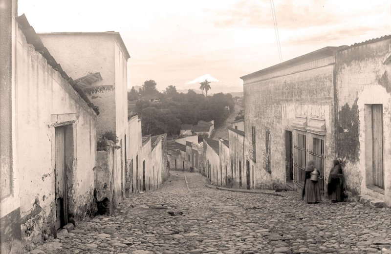 Atlixco, calle típica, 1908