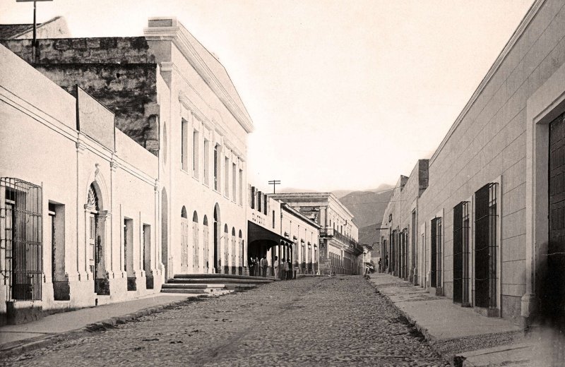 Monterrey, Calle del Teatro, 1887