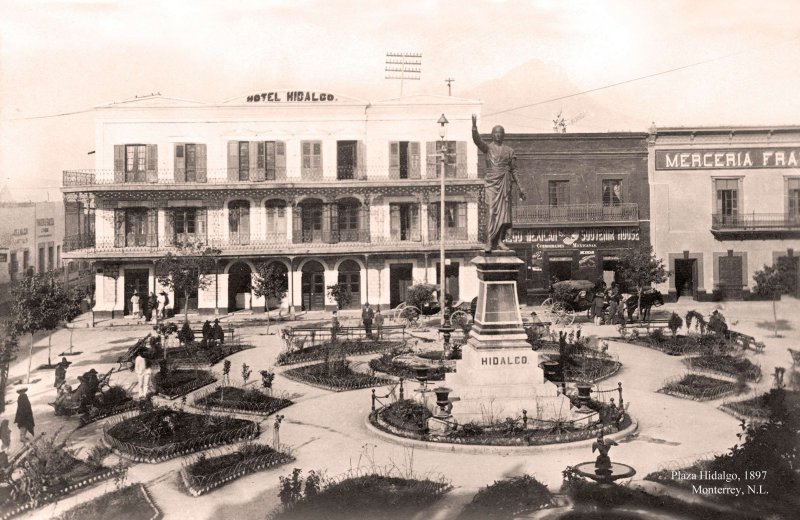 Monterrey, Plaza Hidalgo, 1897