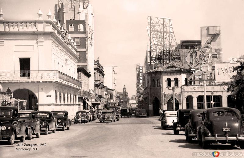 Monterrey, Calle Zaragoza, 1959