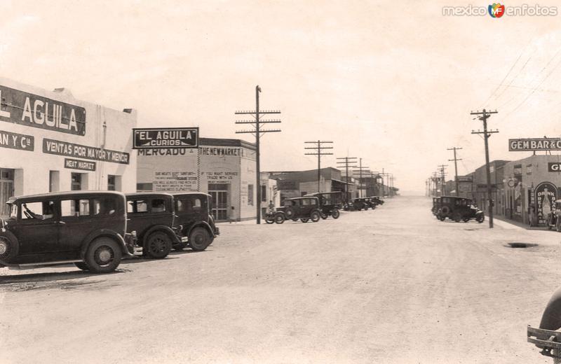 Agua Prieta, calle principal