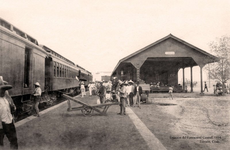 Torreón, Estación del Ferrocarril, 1894