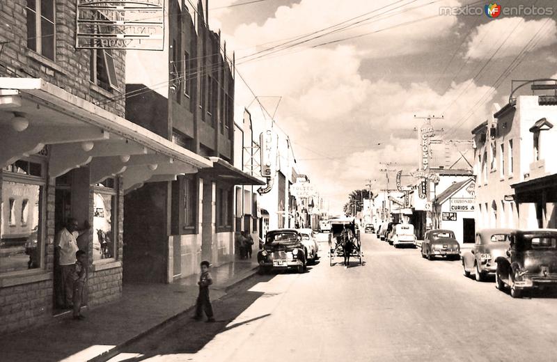 Villa Acuña, calle principal, 1949