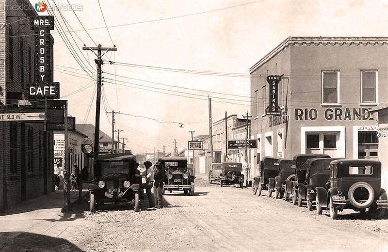 Villa Acuña, vista típica, Café Crosby, 1930