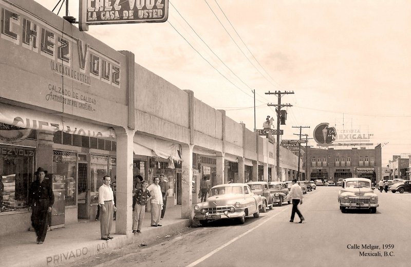 Mexicali, Calle Melgar, 1959