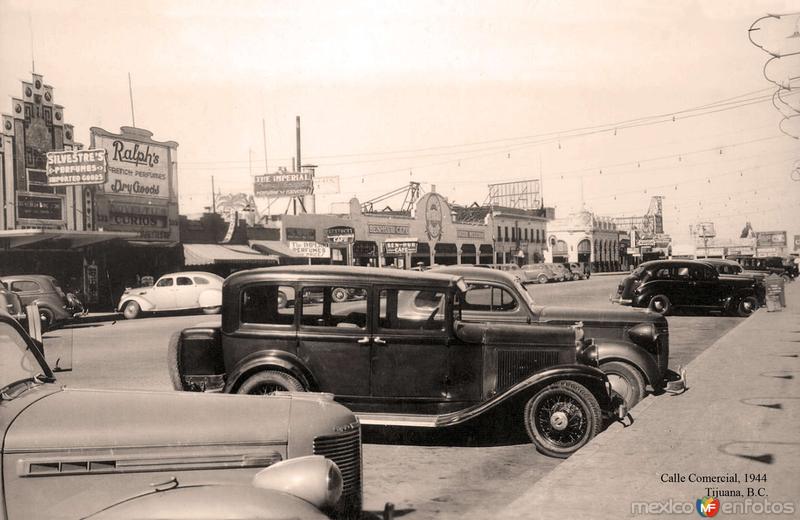 Tijuana, calle comercial, 1944