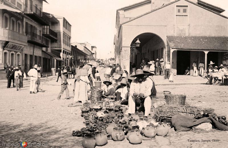 Tampico, Plaza y Mercado, 1884