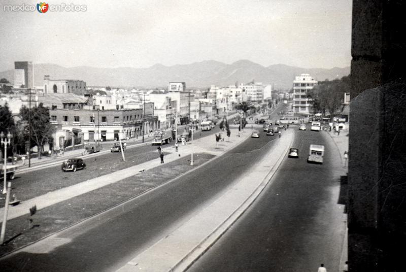 Calles de la Ciudad de México en la década de 1940