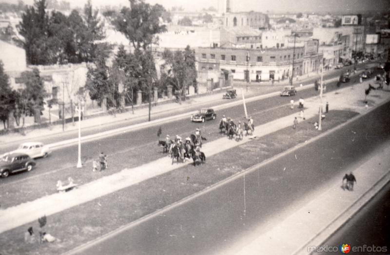 Calles de la Ciudad de México en la década de 1940