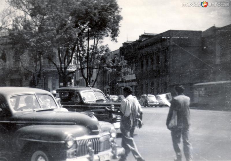 Calles de la Ciudad de México en la década de 1940