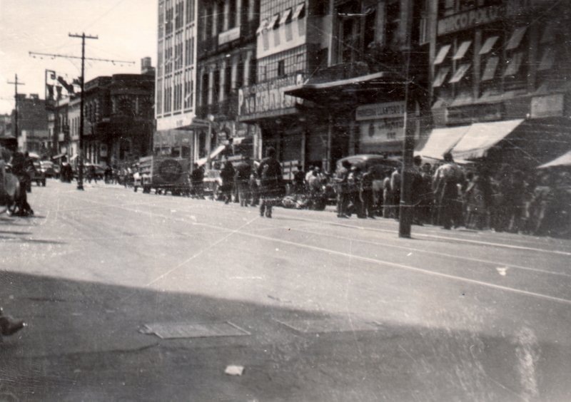 Calles de la Ciudad de México en la década de 1940