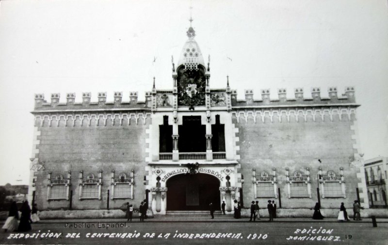 Exposision del Centenario 1910 Pabellon Espanol en Mexico