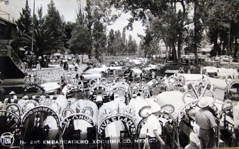 Embarcadero en Los Canales de Xochimilco