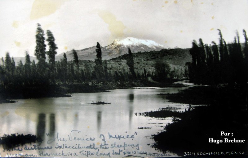 Xochimilco por el fotografo HUGO BREHME