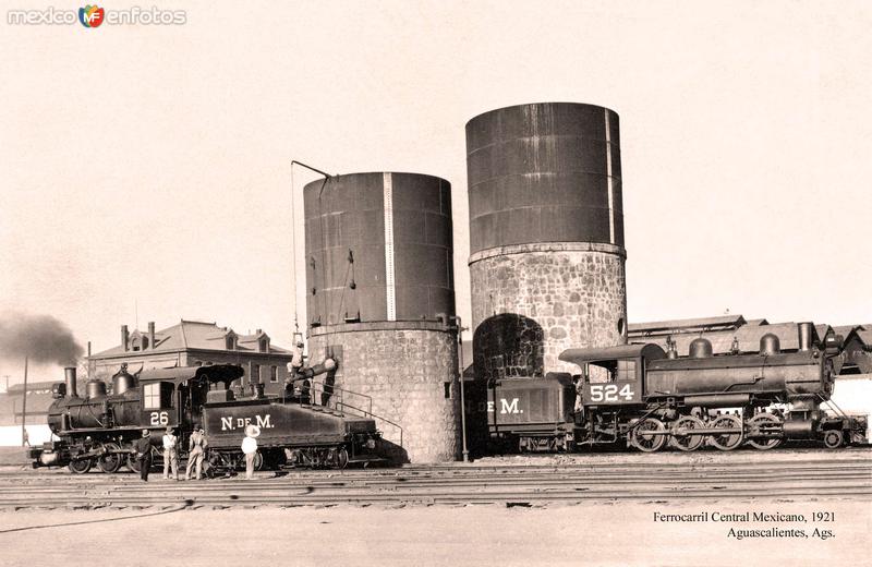 Aguascalientes, Ferrocarril Central Mexicano