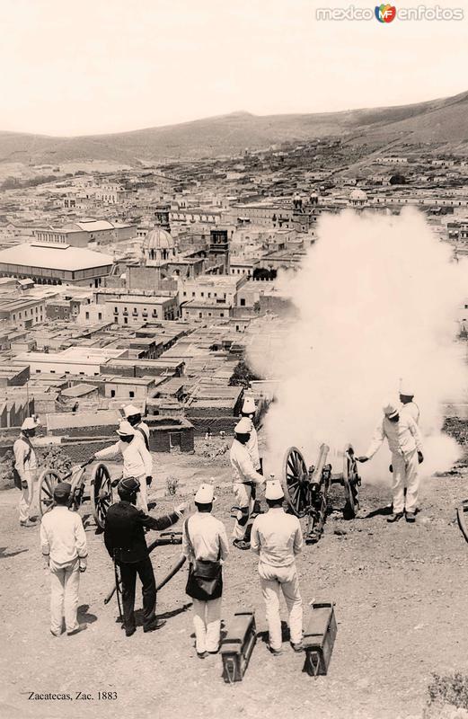Zacatecas, ataque con cañones