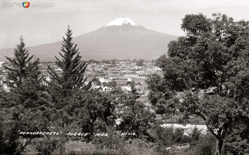 Vista del Popocatépetl