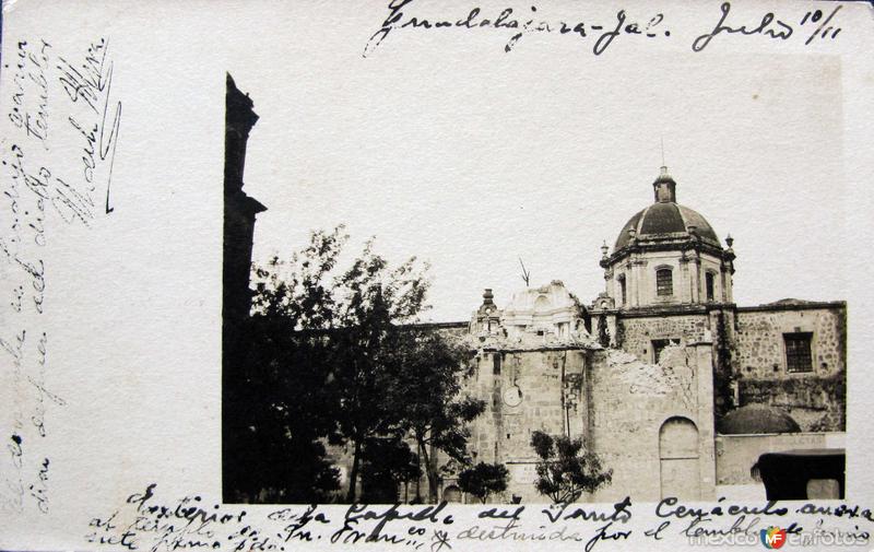 IGLESIA DE SAN FRANSISCO DESPUES DEL TEMBLOR DEL 7 DE JUNIO DE 1911