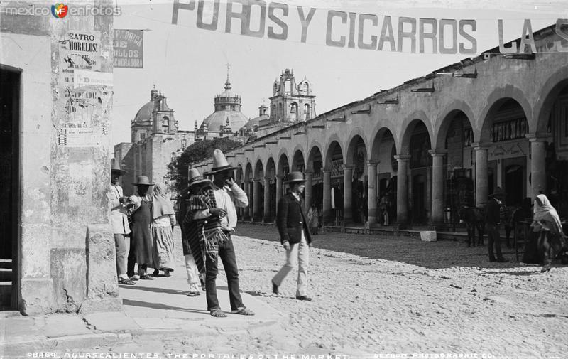 Vista de los Portales (por William Henry Jackson, c. 1888)