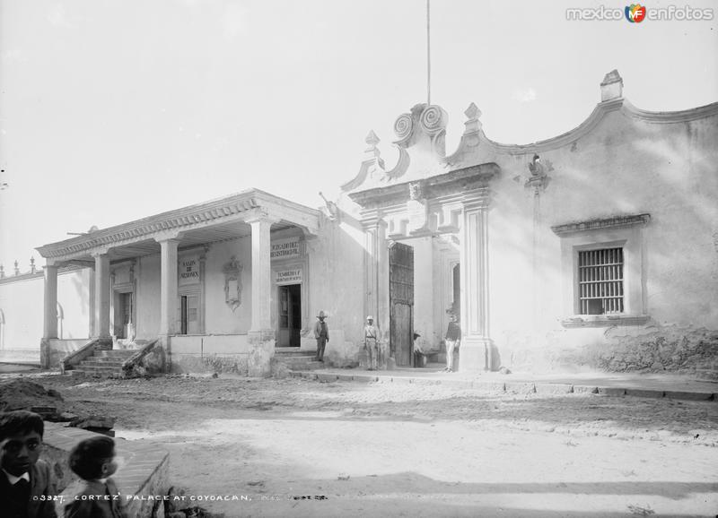Casa de Cortés en Coyoacán (por William Henry Jackson, c. 1888)