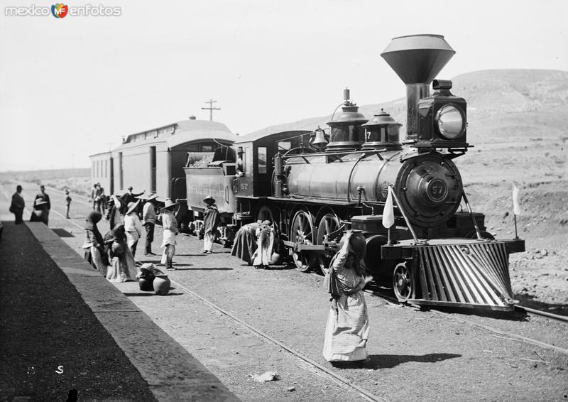Ferrocarril Central Mexicano (por William Henry Jackson, c. 1888)