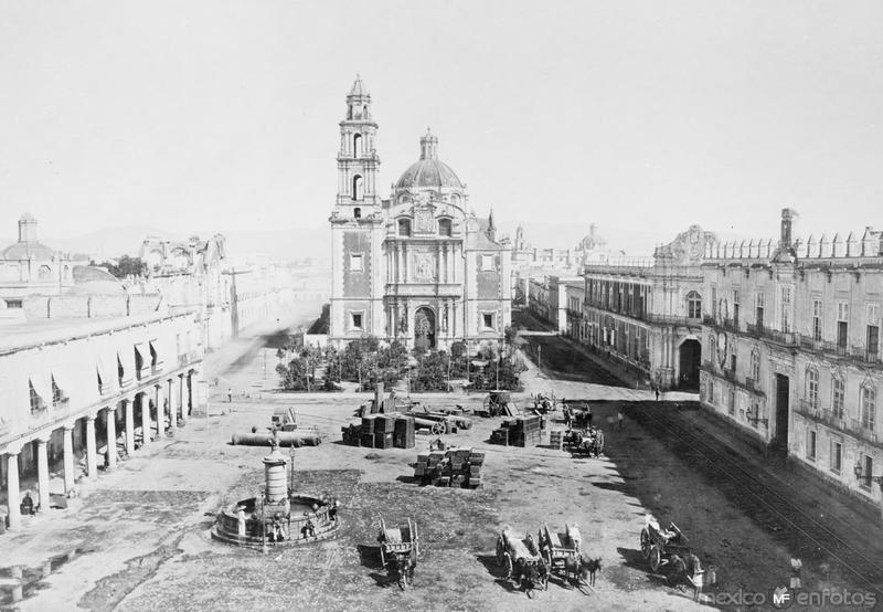 Plaza de Santo Domingo (por Abel Briquet, c. 1880)