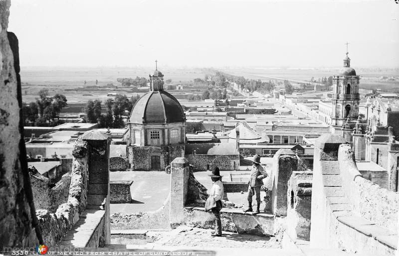 Vista de la Ciudad de México desde la Villa de Guadalupe (por William Henry Jackson, c. 1888)