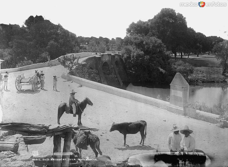 Puente en Tula (por William Henry Jackson, c. 1888)