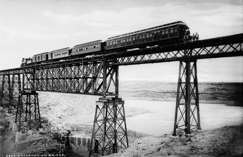 Puente del ferrocarril (por William Henry Jackson, c. 1887)