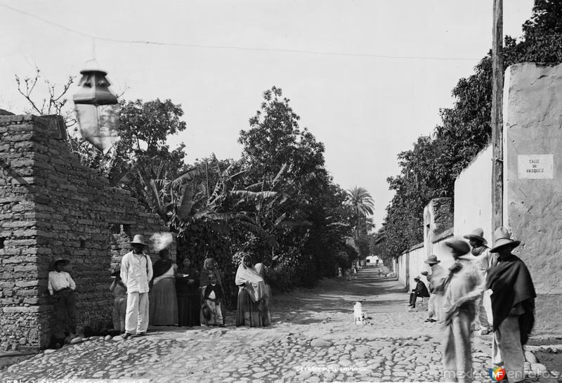 Calle de Vázquez (por William Henry Jackson, c. 1888)