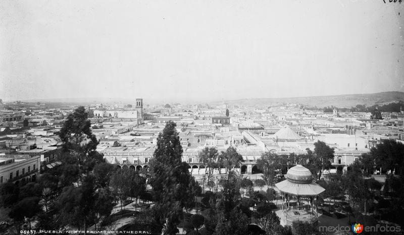 Vista panorámica desde la Catedral (por William Henry Jackson, c. 1888)