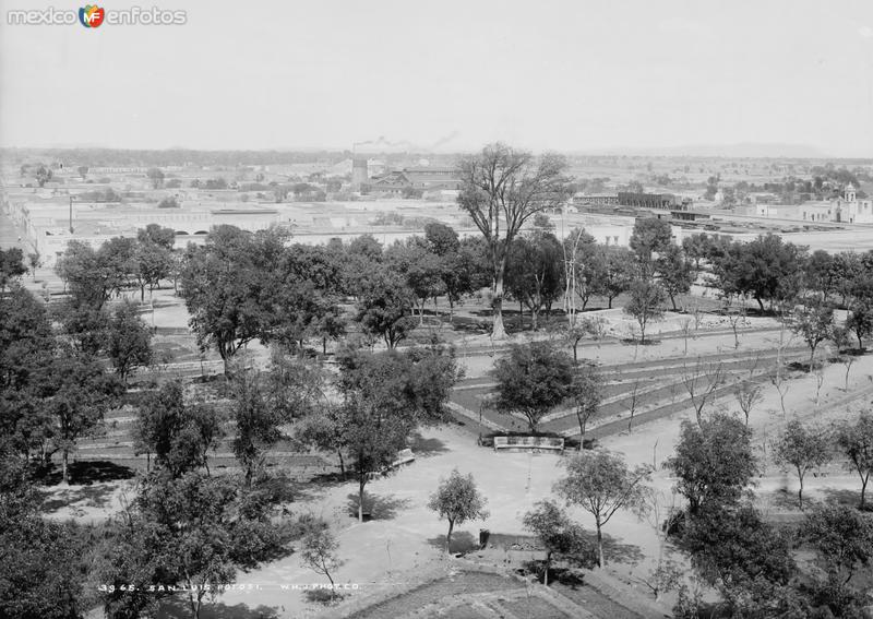Vista panorámica de San Luis Potosí III (por William Henry Jackson, c. 1888)