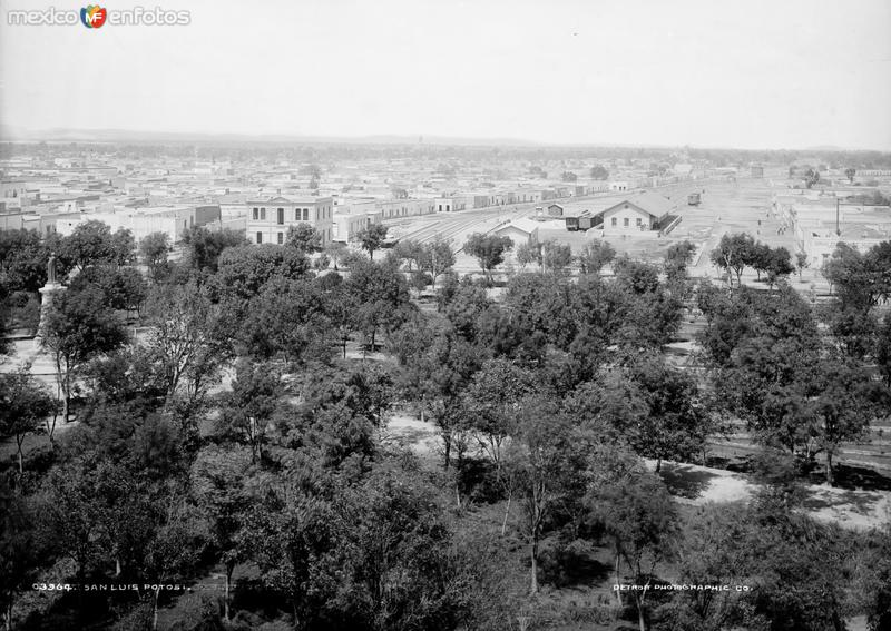 Vista panorámica de San Luis Potosí IV (por William Henry Jackson, c. 1888)