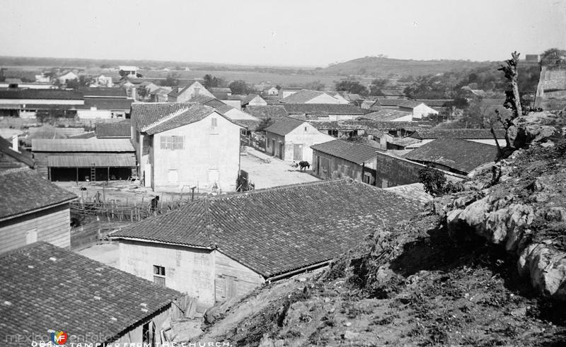 Vista panorámica de Tampico desde la Catedral IV (por William Henry Jackson, c. 1888)