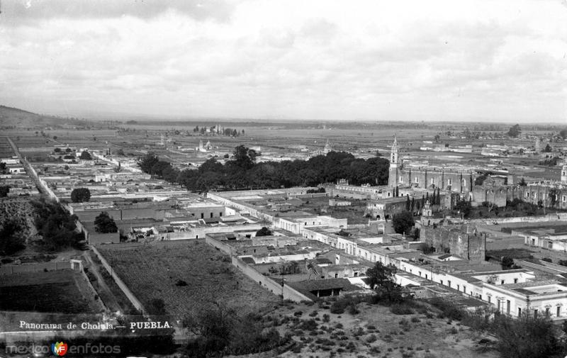 Vista panorámica de Cholula