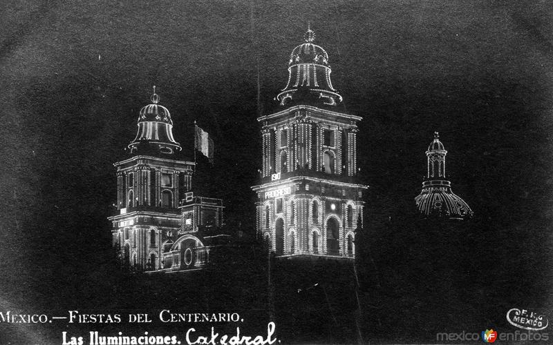 Fiestas del Centenario: Iluminación de la Catedral