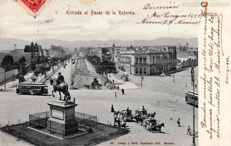 Entrada al Paseo de la Reforma