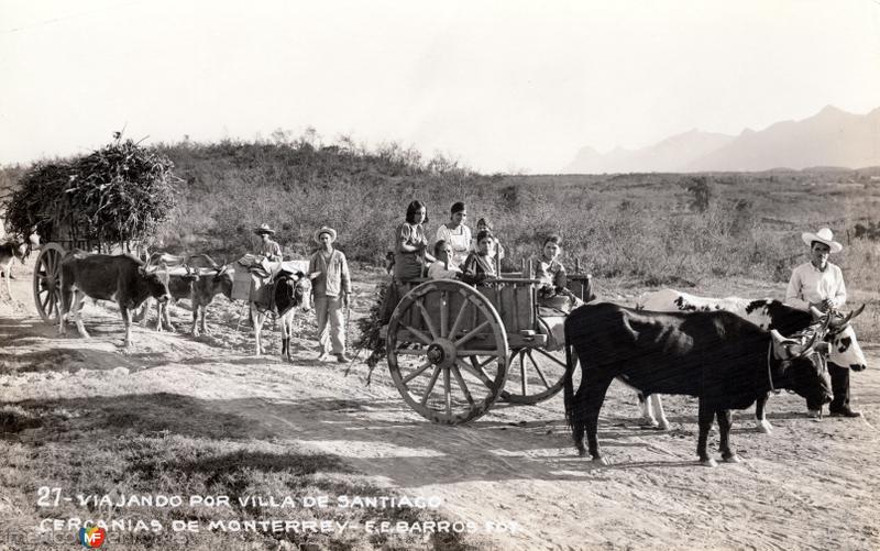 Carreta en Santiago