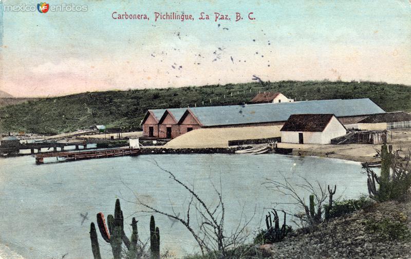 Carnonera en el puerto de Pichilingue