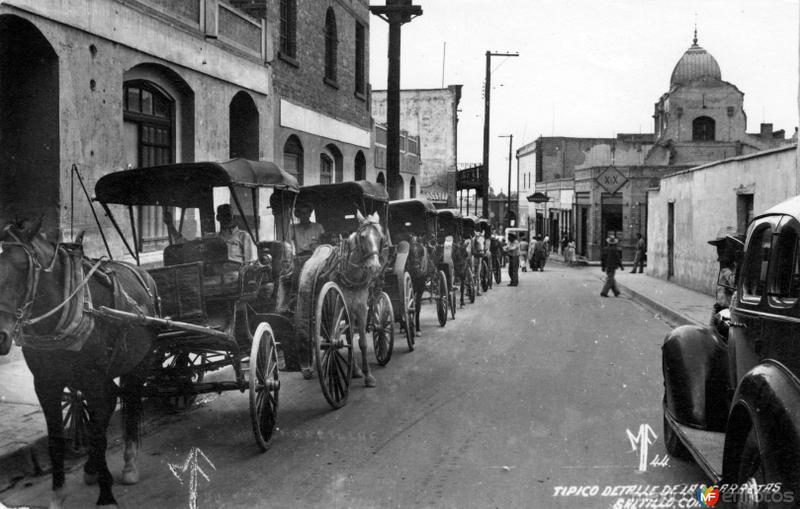 Carretas típicas en Saltillo