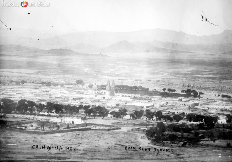 Vista panorámica de Chihuahua (Bain News Service, c. 1915)