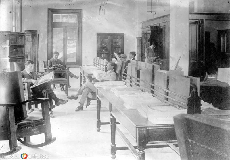 Salón de Lecturas de la YMCA (Bain News Service, c. 1912)